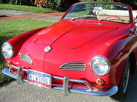 This 1963 Karmann Ghia Convertible is fully roadworthy and completely